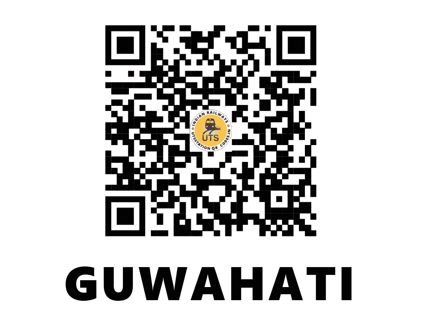 UTS QR Code for GUWAHATI - GHY (NF - ASSAM)