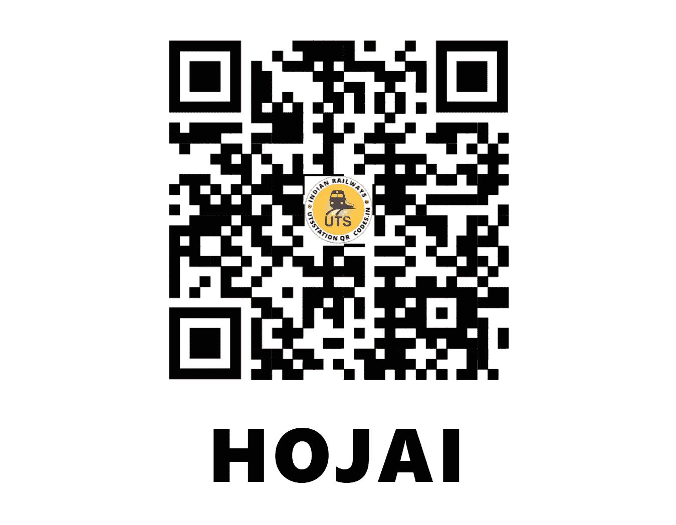 UTS QR Code for HOJAI - HJI (NF - ASSAM)