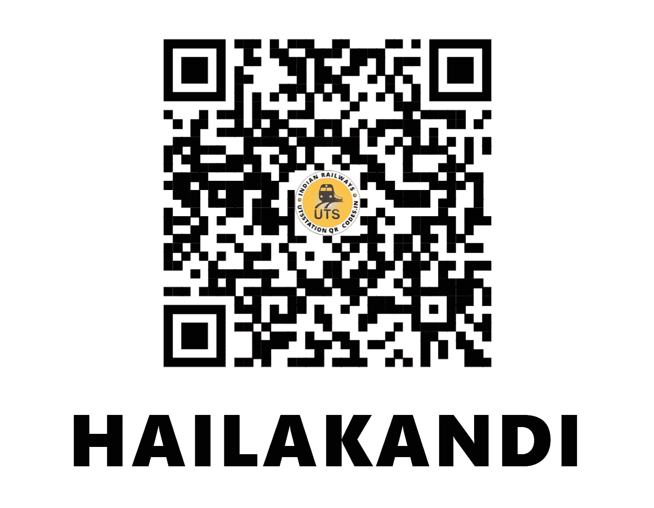 UTS QR Code for HAILAKANDI - HKD (NF - ASSAM)
