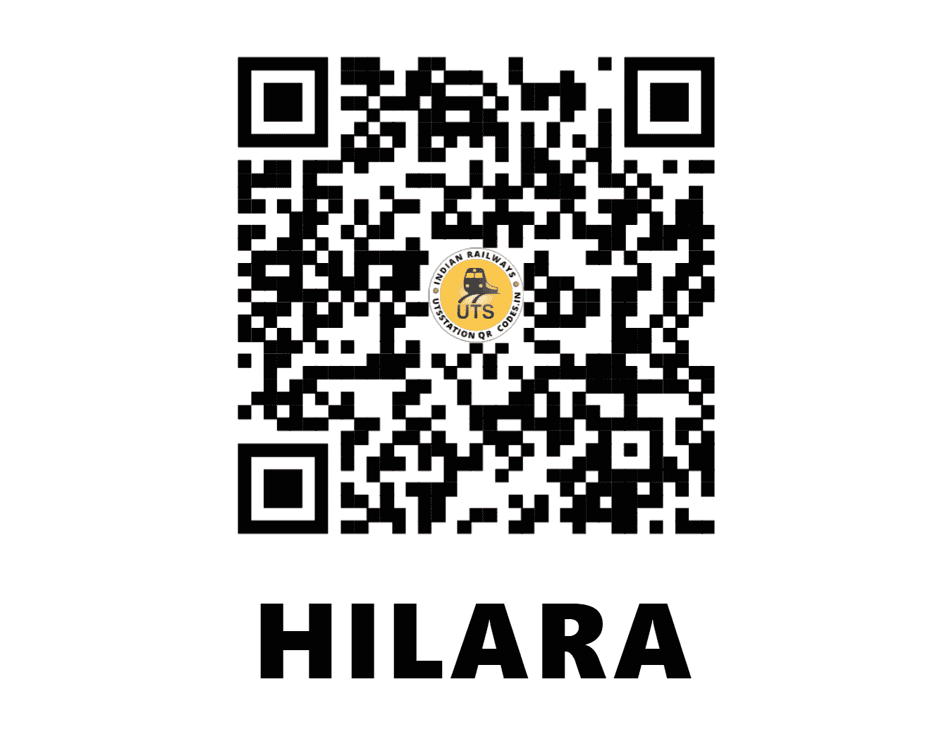 UTS QR Code for HILARA - HLX (NF - ASSAM)