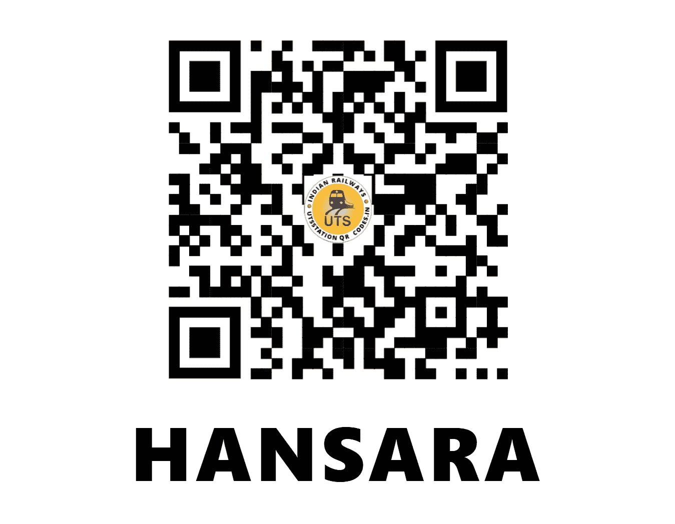 UTS QR Code for HANSARA - HNR (NF - ASSAM)