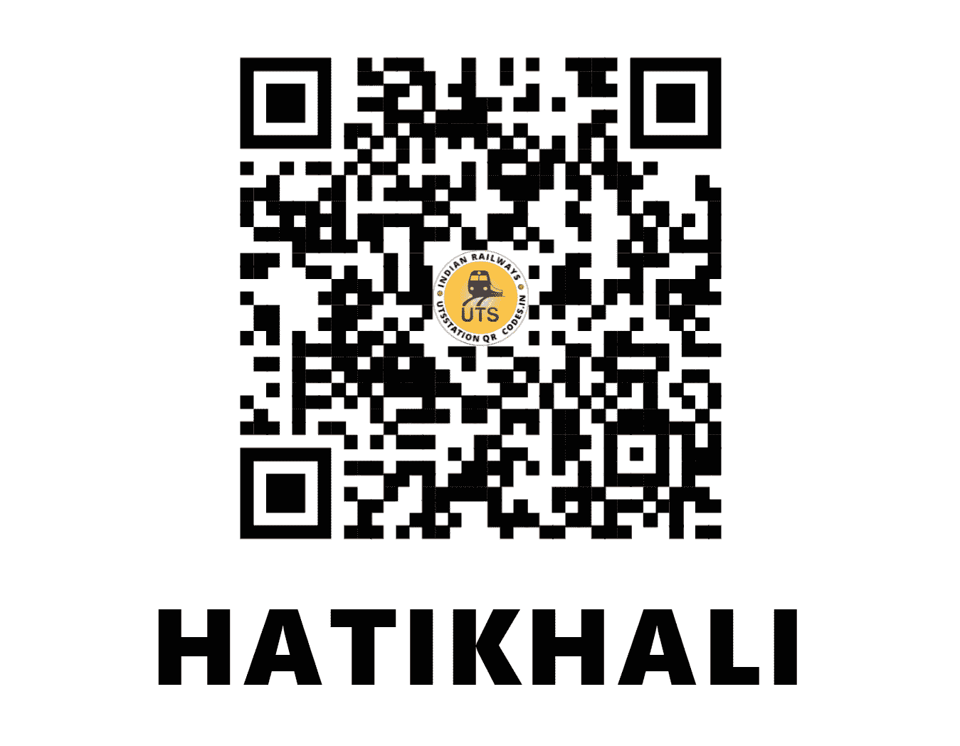 UTS QR Code for HATIKHALI - HTL (NF - ASSAM)