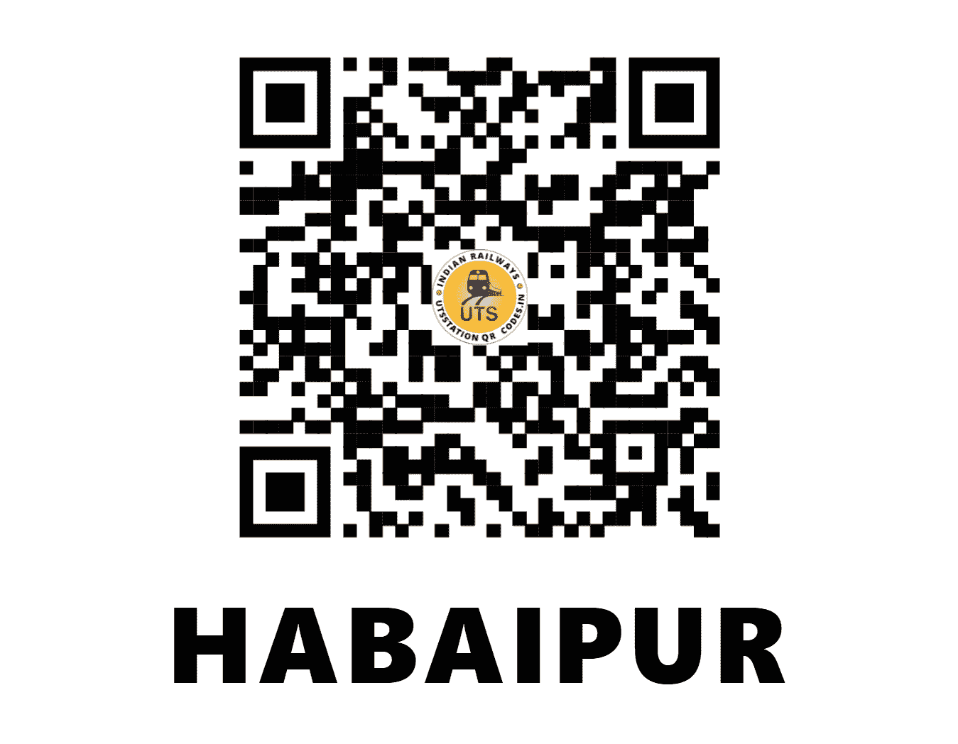 UTS QR Code for HABAIPUR - HWX (NF - ASSAM)