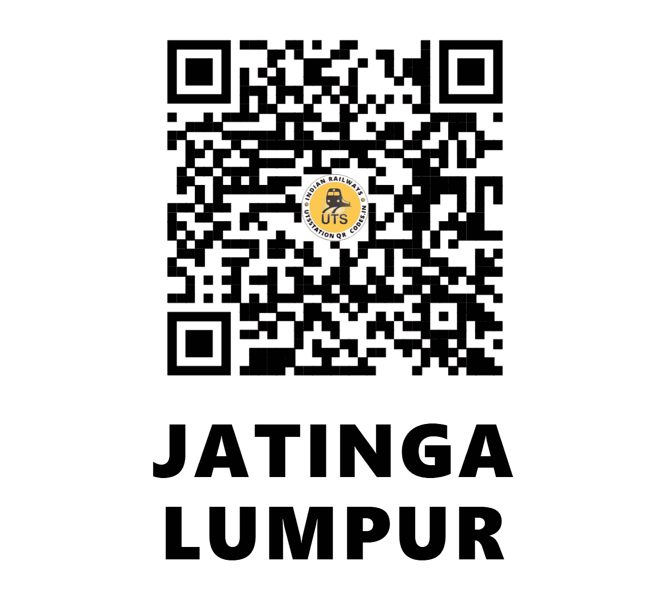 UTS QR Code for JATINGA LUMPUR - JGLP (NF - ASSAM)