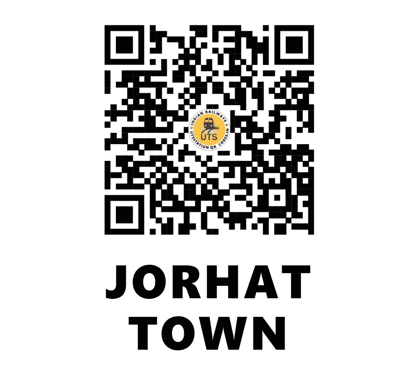 UTS QR Code for JORHAT TOWN - JTTN (NF - ASSAM)