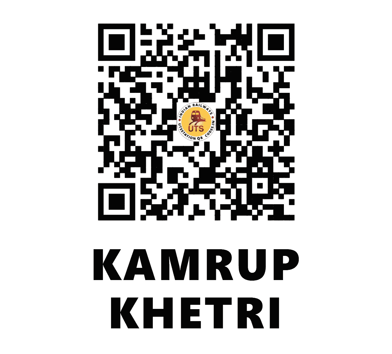 UTS QR Code for KAMRUP KHETRI - KKET (NF - ASSAM)