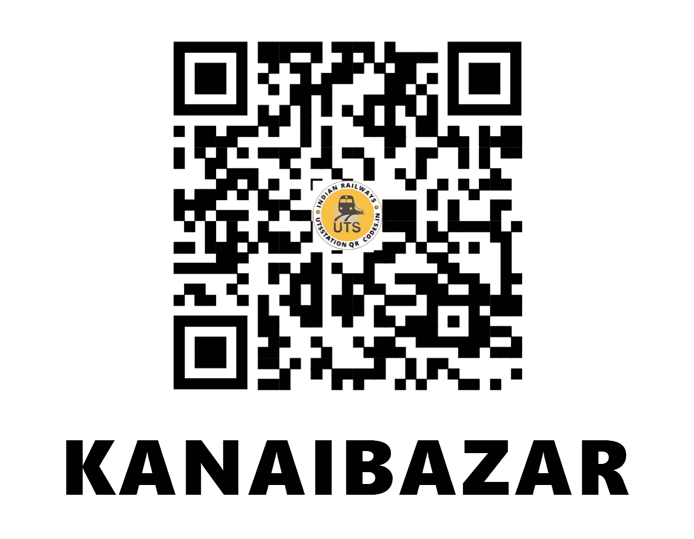 UTS QR Code for KANAIBAZAR - KNBR (NF - ASSAM)