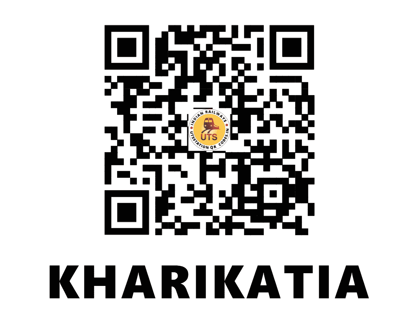 UTS QR Code for KHARIKATIA - KQY (NF - ASSAM)