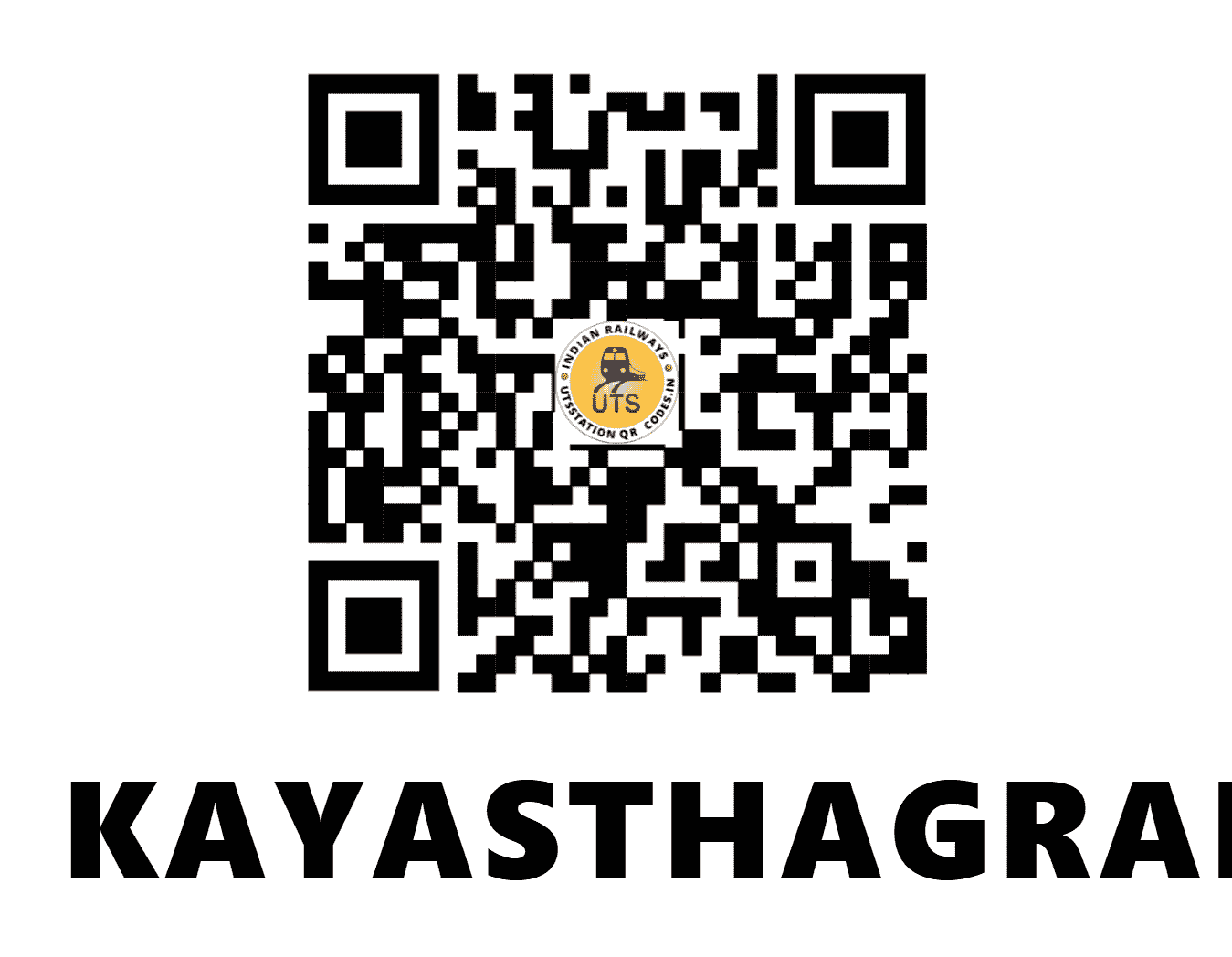 UTS QR Code for KAYASTHAGRAM - KTGM (NF - ASSAM)