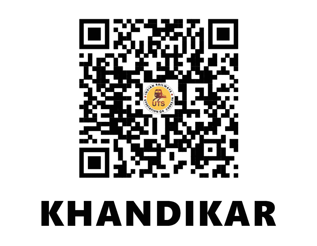 UTS QR Code for KHANDIKAR - KYO (NF - ASSAM)