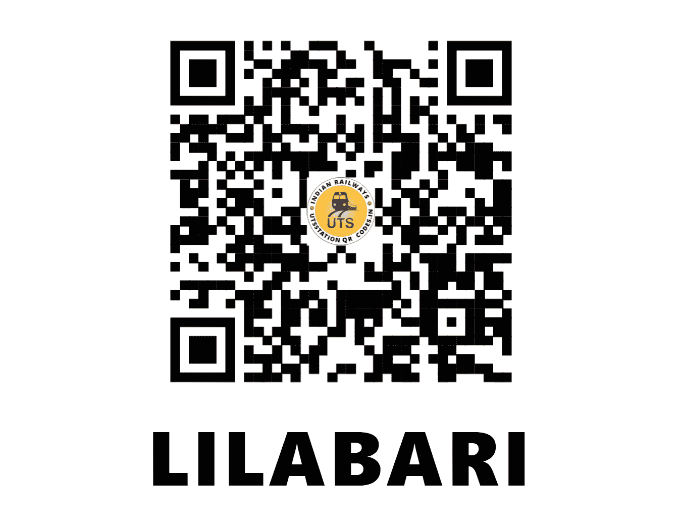 UTS QR Code for LILABARI - LBI (NF - ASSAM)