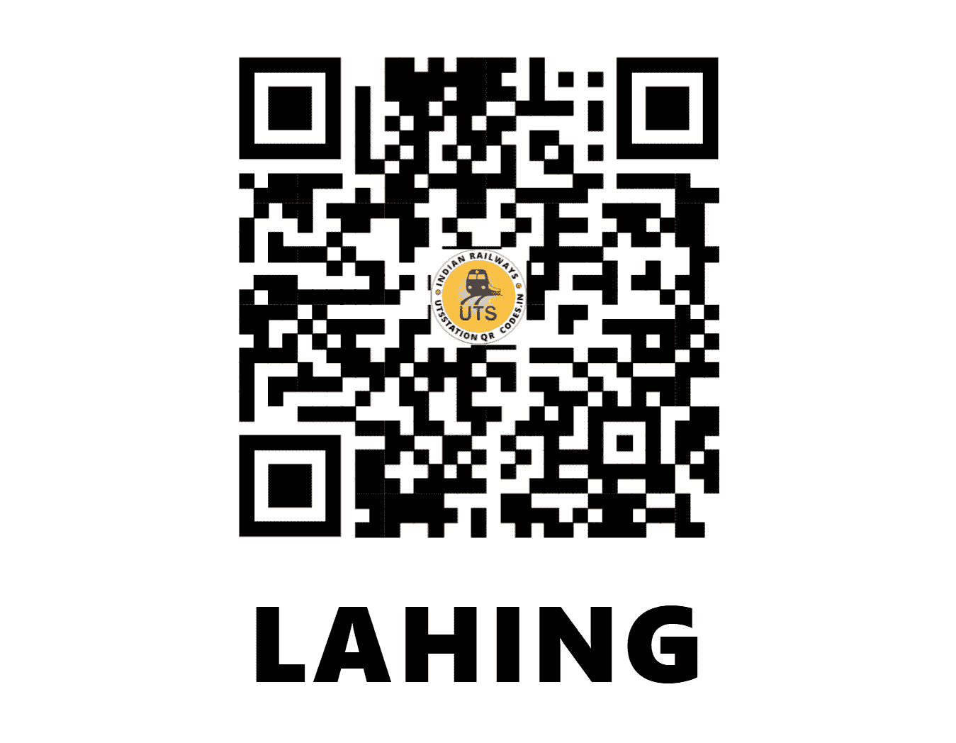 UTS QR Code for LAHING - LH (NF - ASSAM)