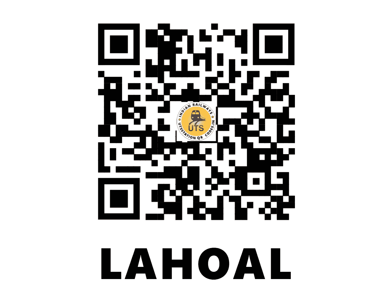 UTS QR Code for LAHOAL - LHL (NF - ASSAM)