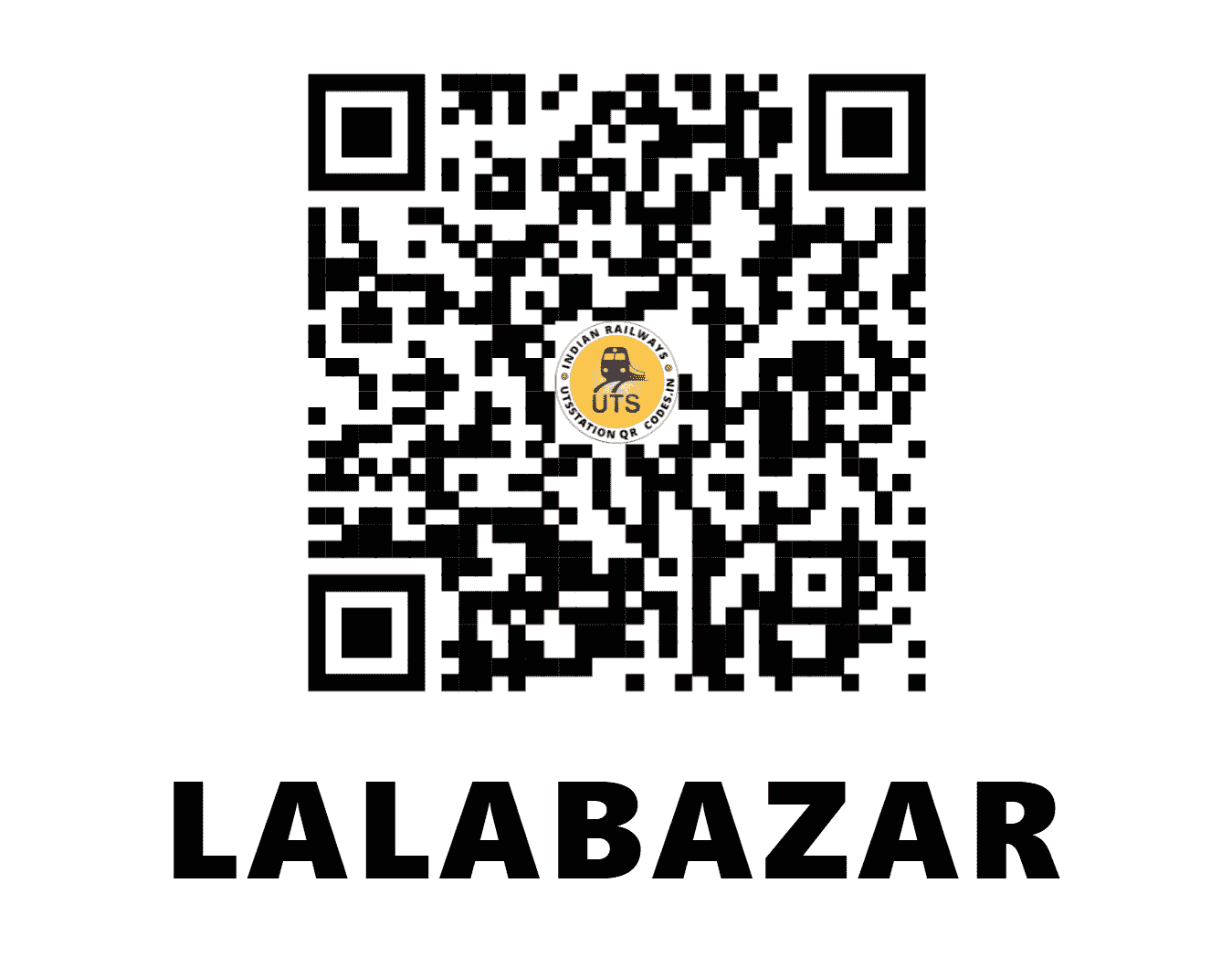 UTS QR Code for LALABAZAR - LLBR (NF - ASSAM)