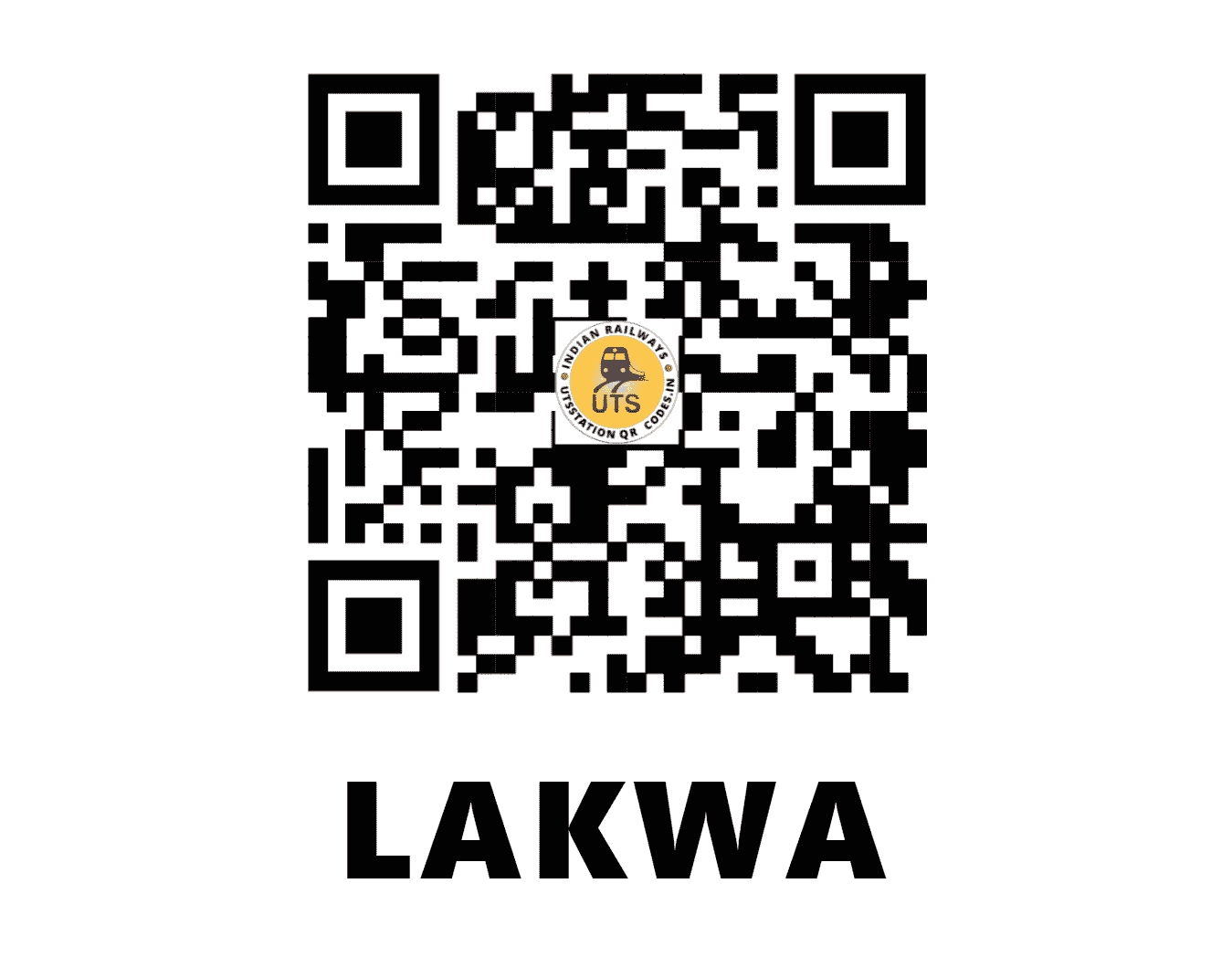 UTS QR Code for LAKWA - LXA (NF - ASSAM)