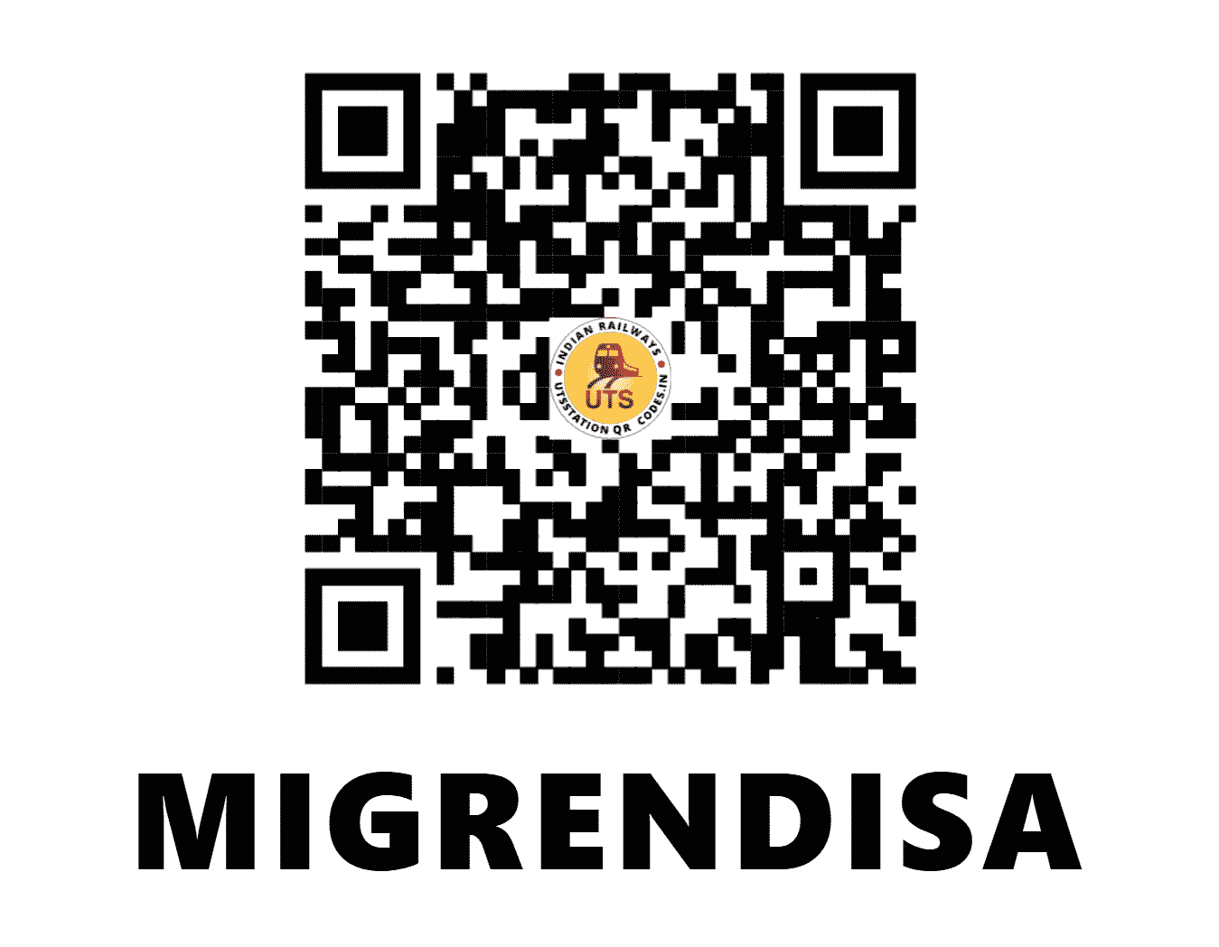 UTS QR Code for MIGRENDISA - MGE (NF - ASSAM)