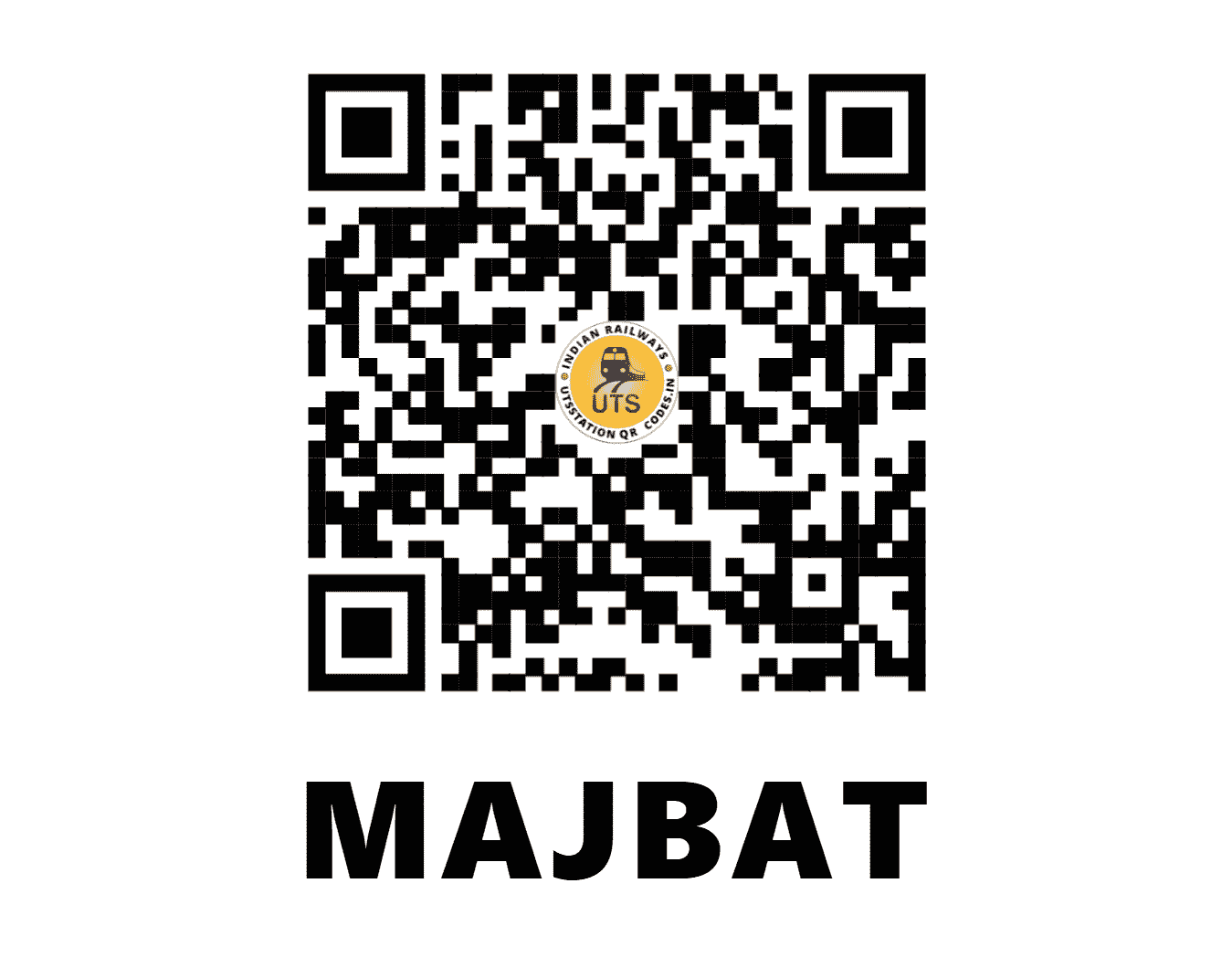 UTS QR Code for MAJBAT - MJBT (NF - ASSAM)