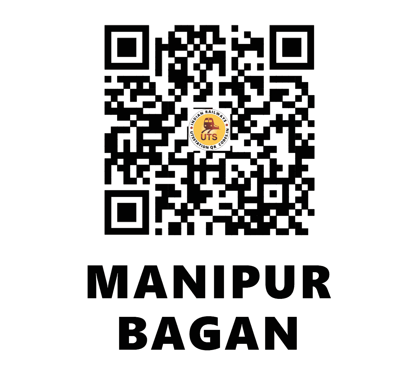 UTS QR Code for MANIPUR BAGAN - MOAR (NF - ASSAM)