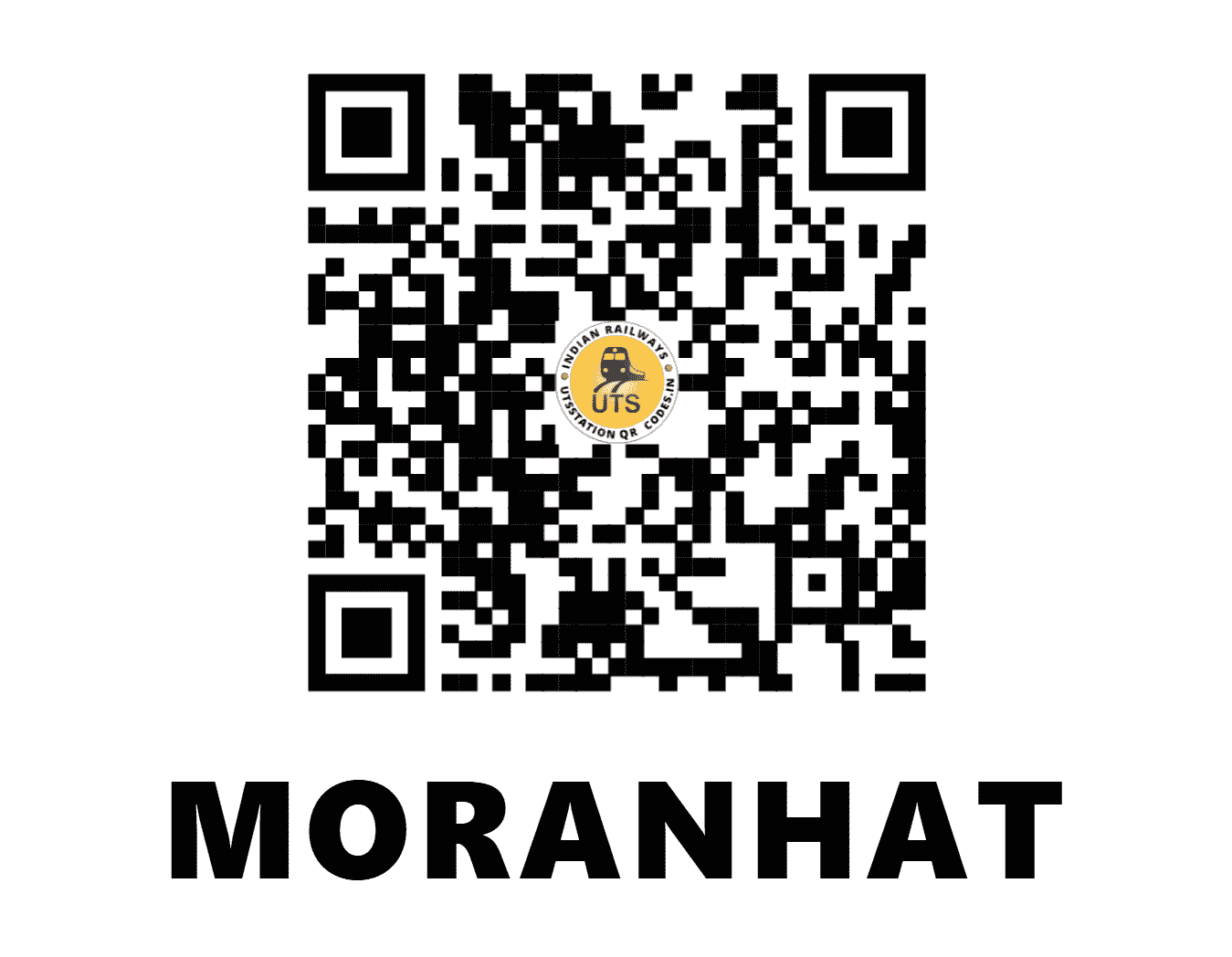 UTS QR Code for MORANHAT - MRHT (NF - ASSAM)