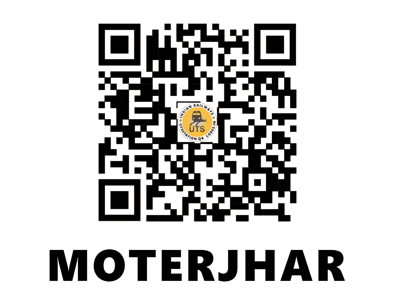 UTS QR Code for MOTERJHAR - MTJR (NF - ASSAM)