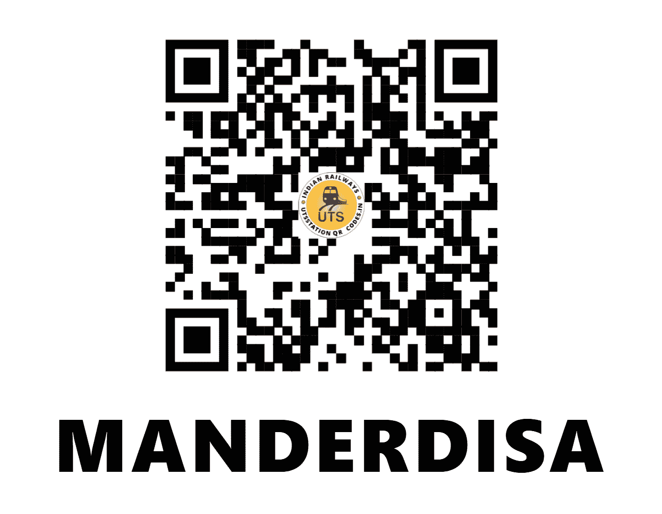 UTS QR Code for MANDERDISA - MYD (NF - ASSAM)