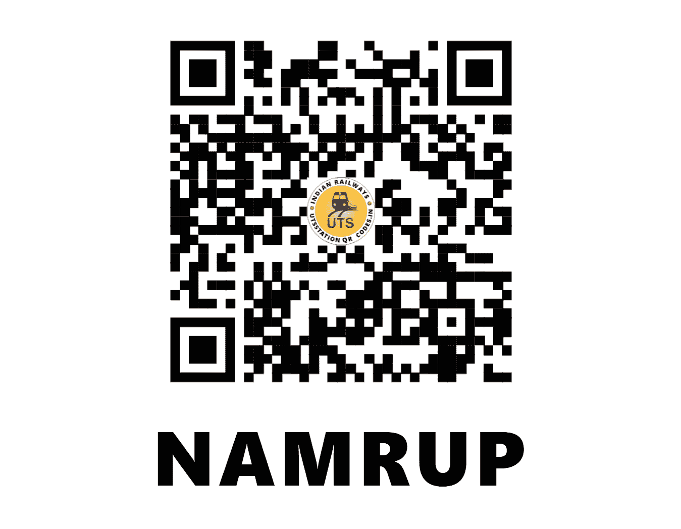 UTS QR Code for NAMRUP - NAM (NF - ASSAM)