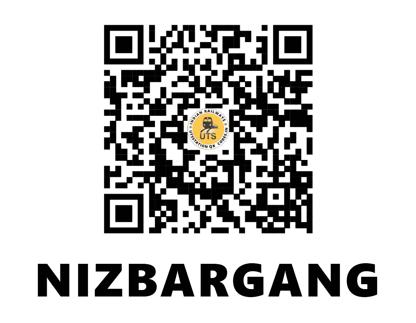 UTS QR Code for NIZBARGANG - NBX (NF - ASSAM)