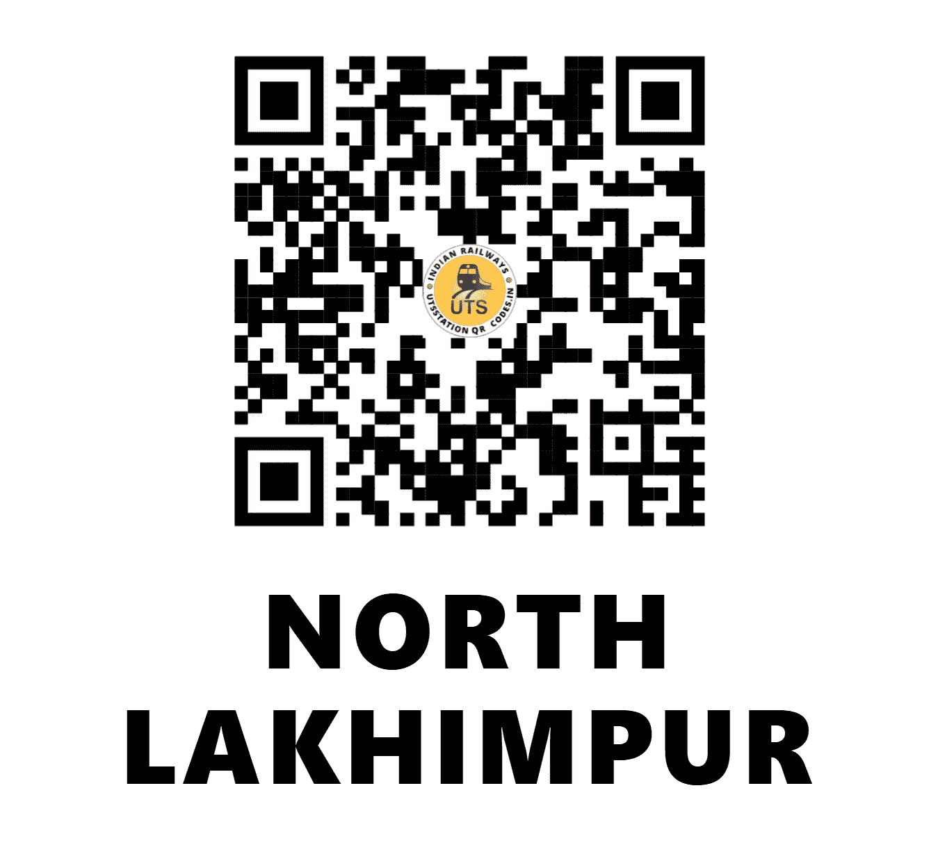 UTS QR Code for NORTH LAKHIMPUR - NLP (NF - ASSAM)