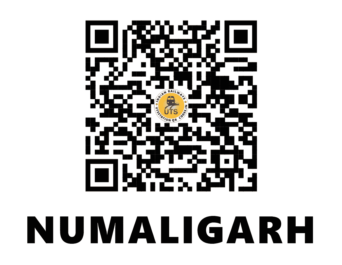 UTS QR Code for NUMALIGARH - NMGY (NF - ASSAM)