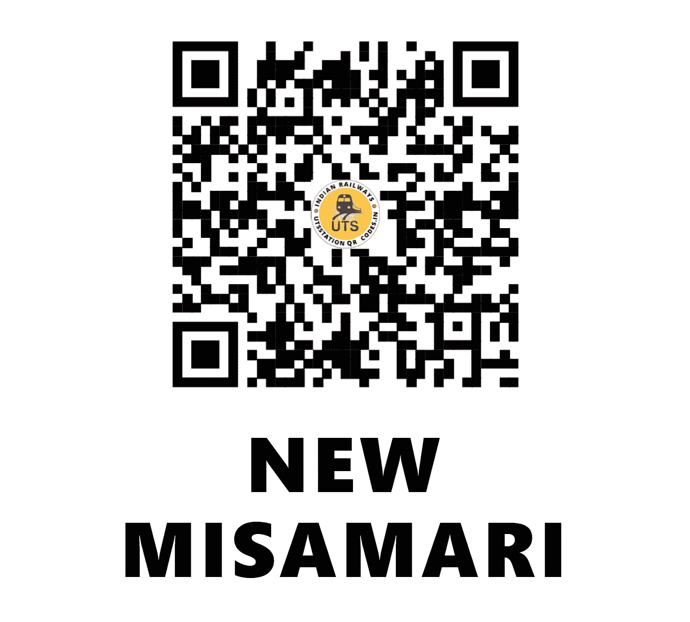 UTS QR Code for NEW MISAMARI - NMM (NF - ASSAM)
