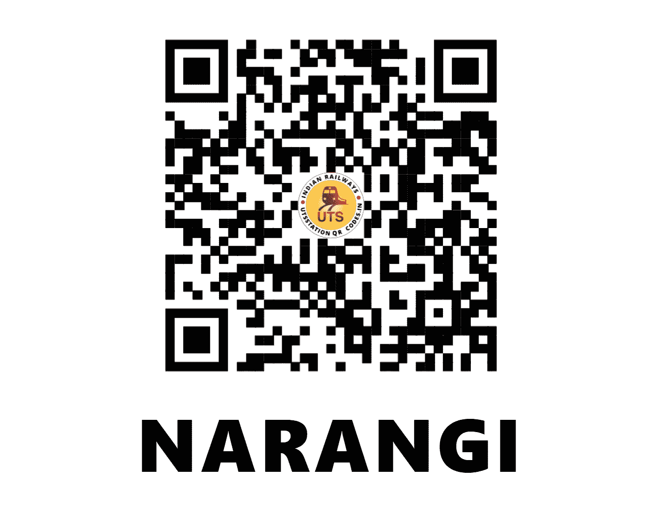 UTS QR Code for NARANGI - NNGE (NF - ASSAM)