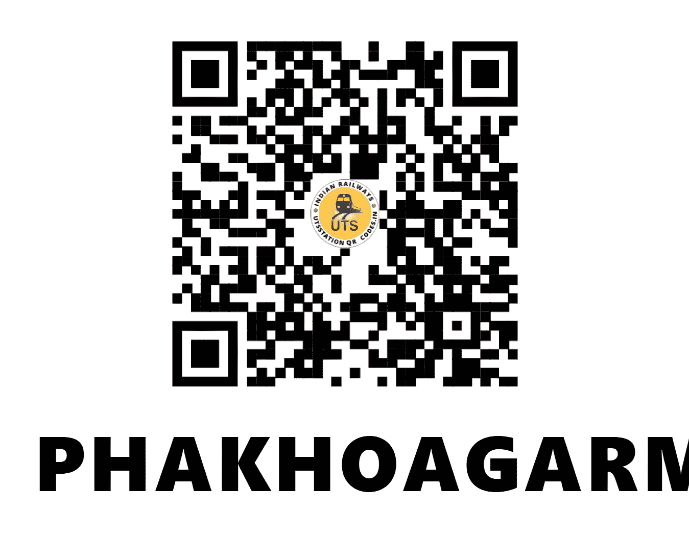 UTS QR Code for PHAKHOAGARM - PKGM (NF - ASSAM)