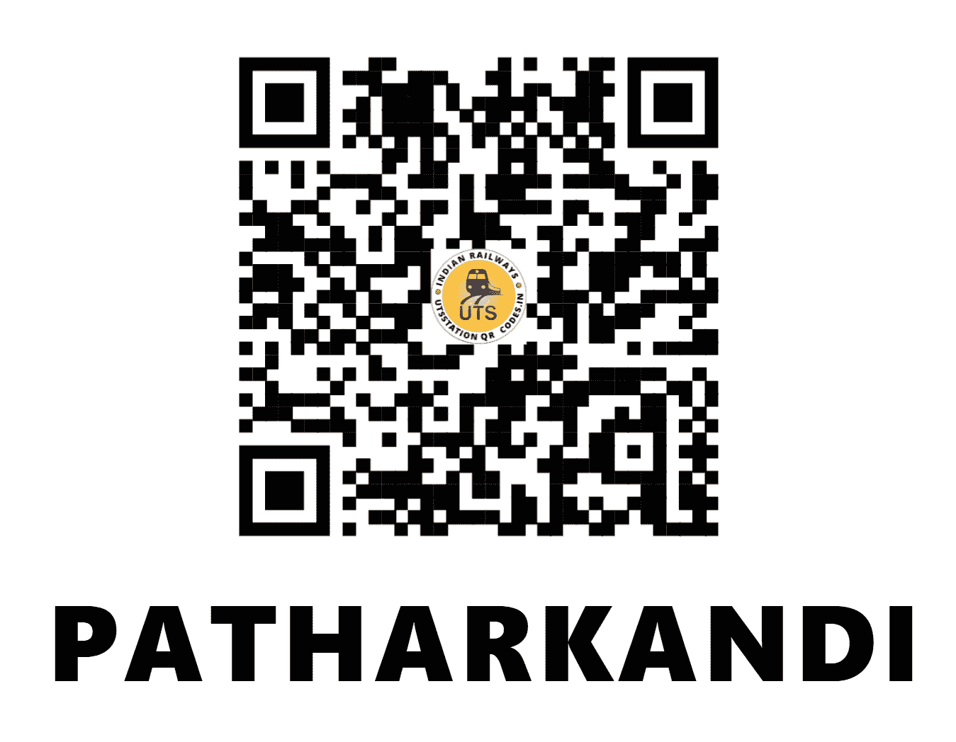 UTS QR Code for PATHARKANDI - PTKD (NF - ASSAM)
