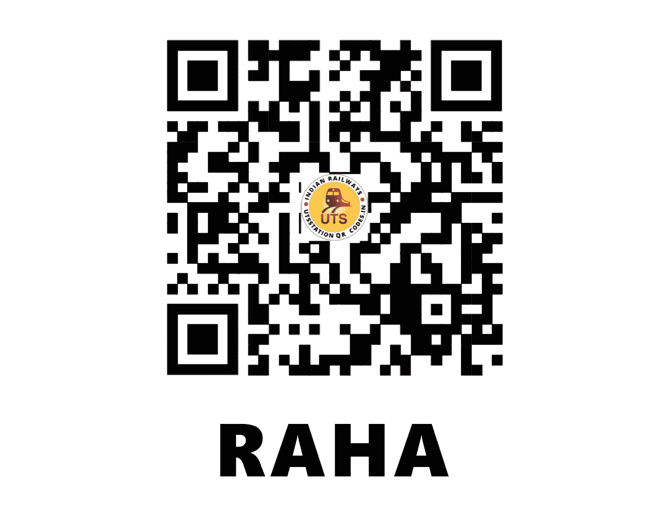 UTS QR Code for RAHA - RAHA (NF - ASSAM)