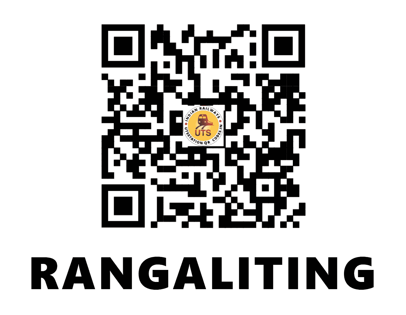 UTS QR Code for RANGALITING - RNGG (NF - ASSAM)