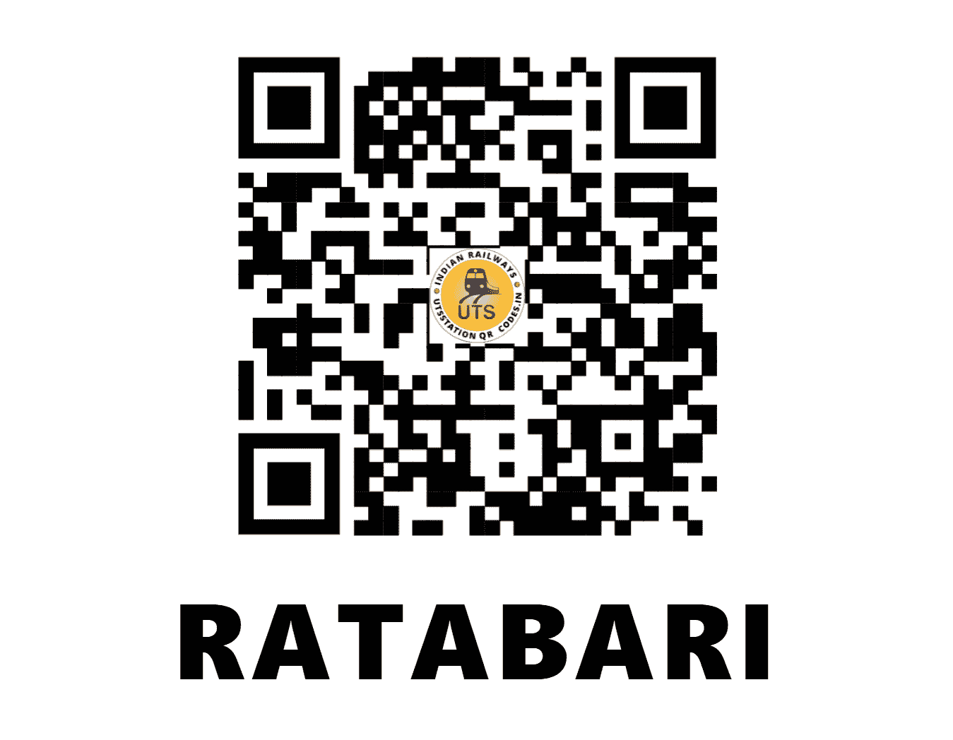 UTS QR Code for RATABARI - RTBR (NF - ASSAM)