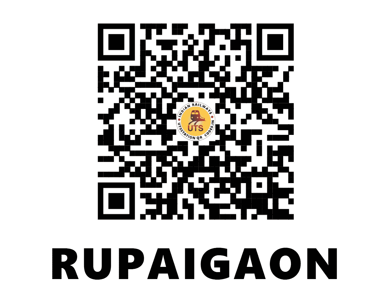 UTS QR Code for RUPAIGAON - RUP (NF - ASSAM)