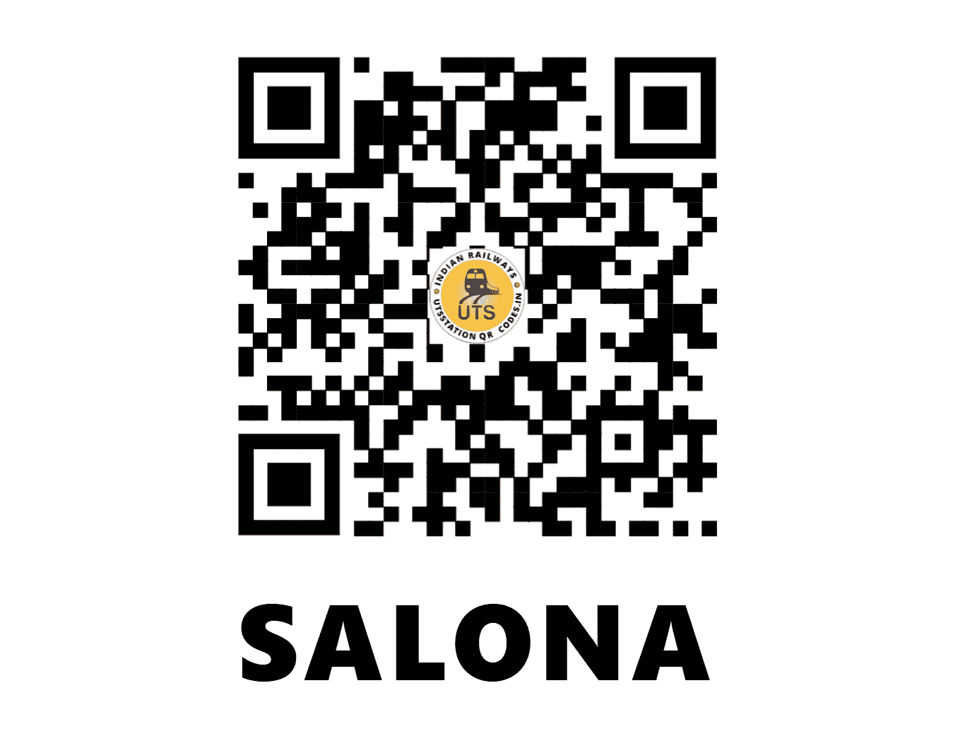 UTS QR Code for SALONA - SLON (NF - ASSAM)