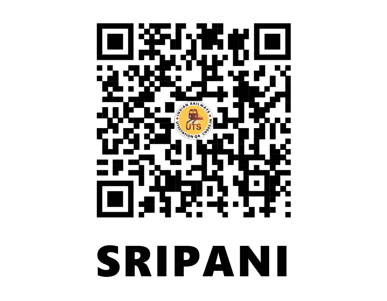 UTS QR Code for SRIPANI - SRPN (NF - ASSAM)