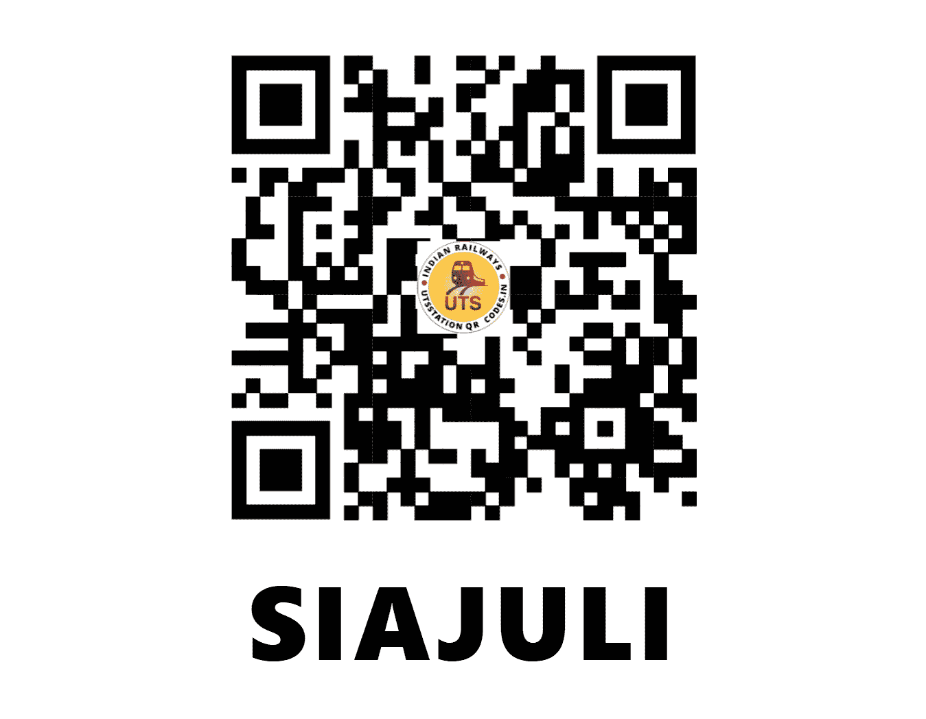 UTS QR Code for SIAJULI - SWJ (NF - ASSAM)