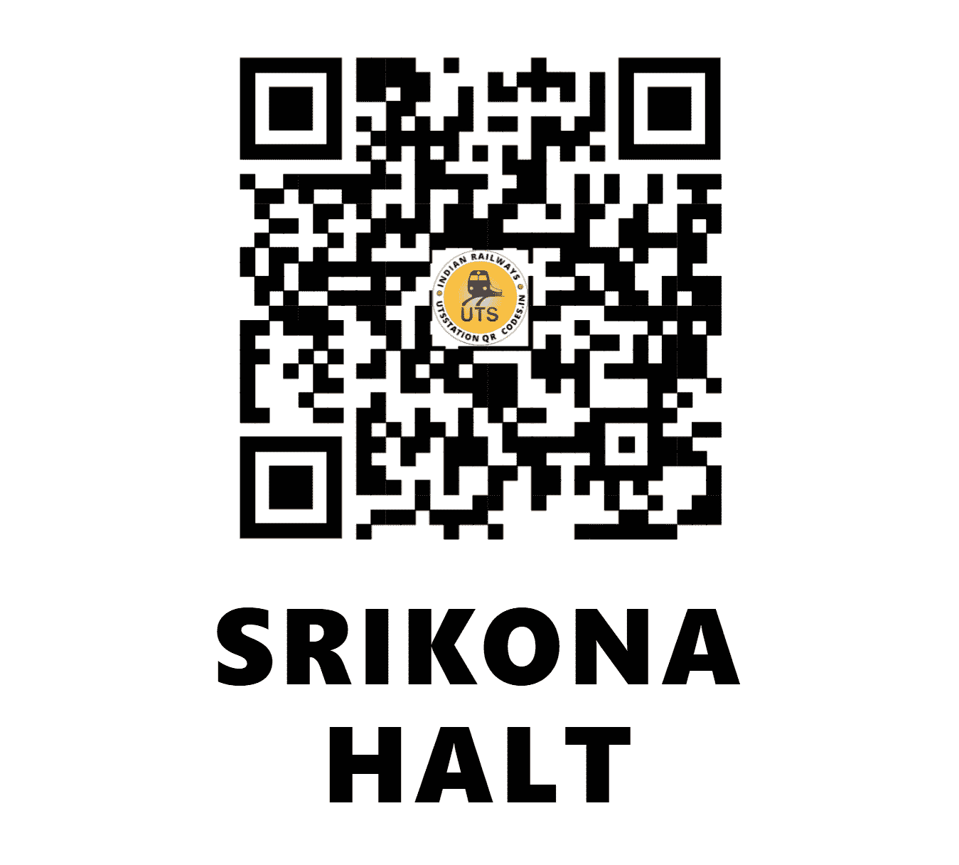 UTS QR Code for SRIKONA HALT - SXO (NF - ASSAM)