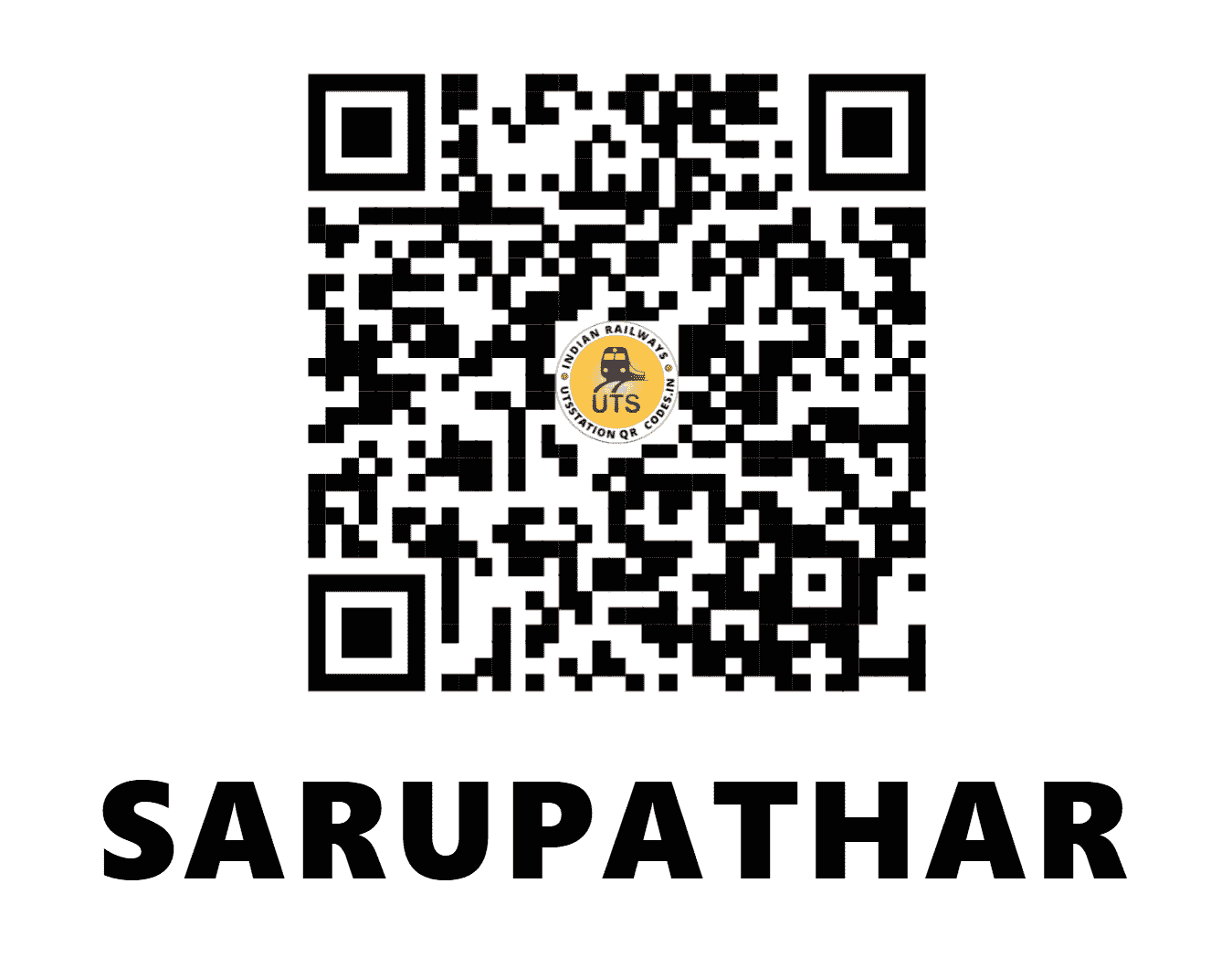 UTS QR Code for SARUPATHAR - SZR (NF - ASSAM)