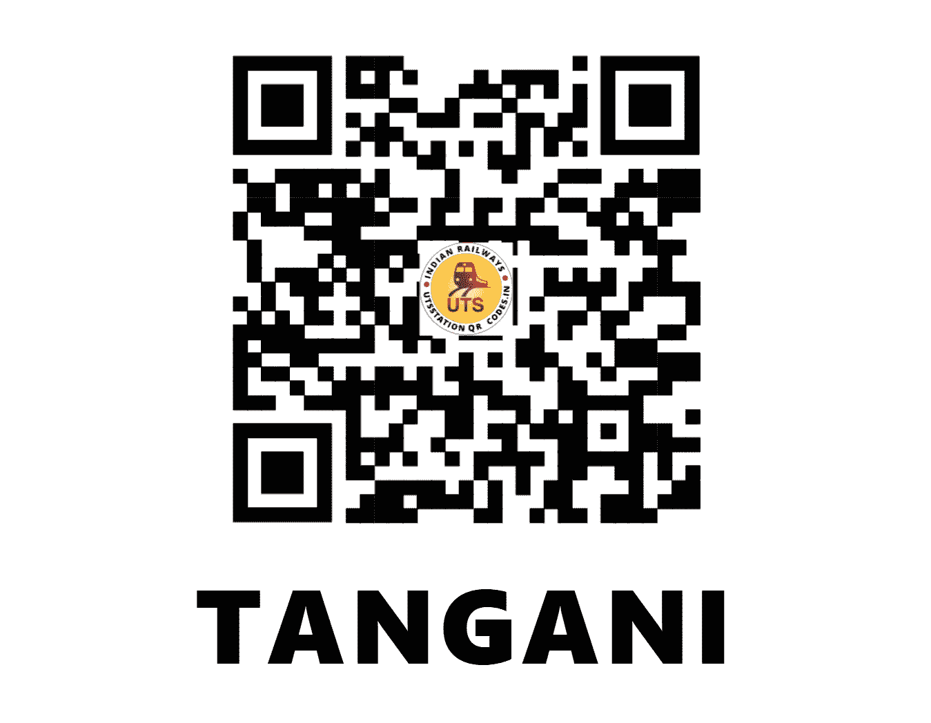 UTS QR Code for TANGANI - TNGN (NF - ASSAM)