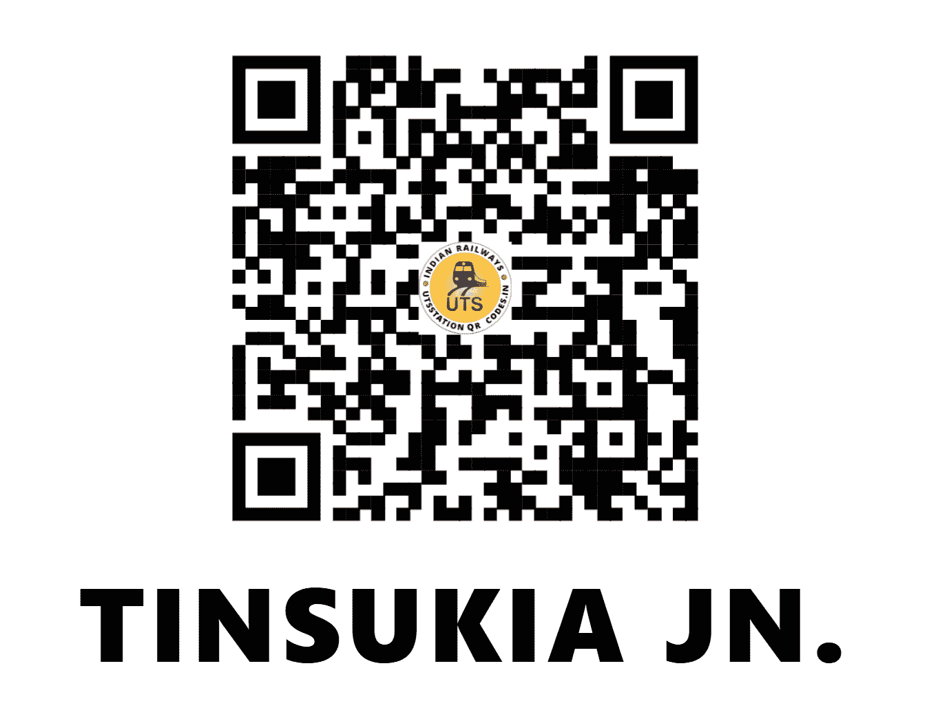 UTS QR Code for TINSUKIA JN. - TSK (NF - ASSAM)