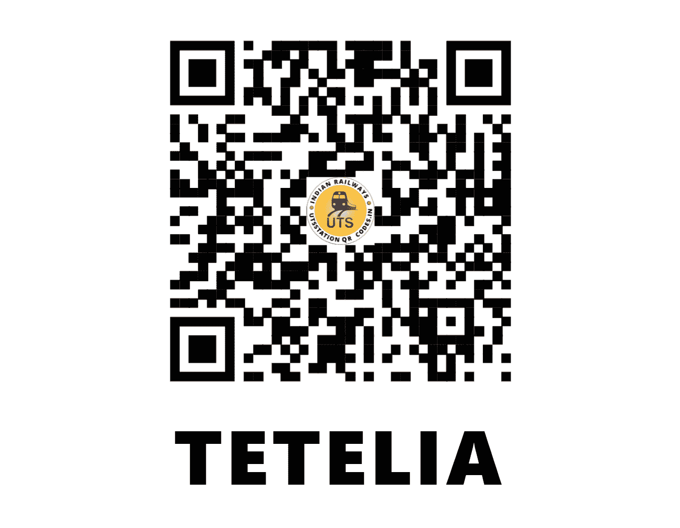 UTS QR Code for TETELIA - TTLA (NF - ASSAM)