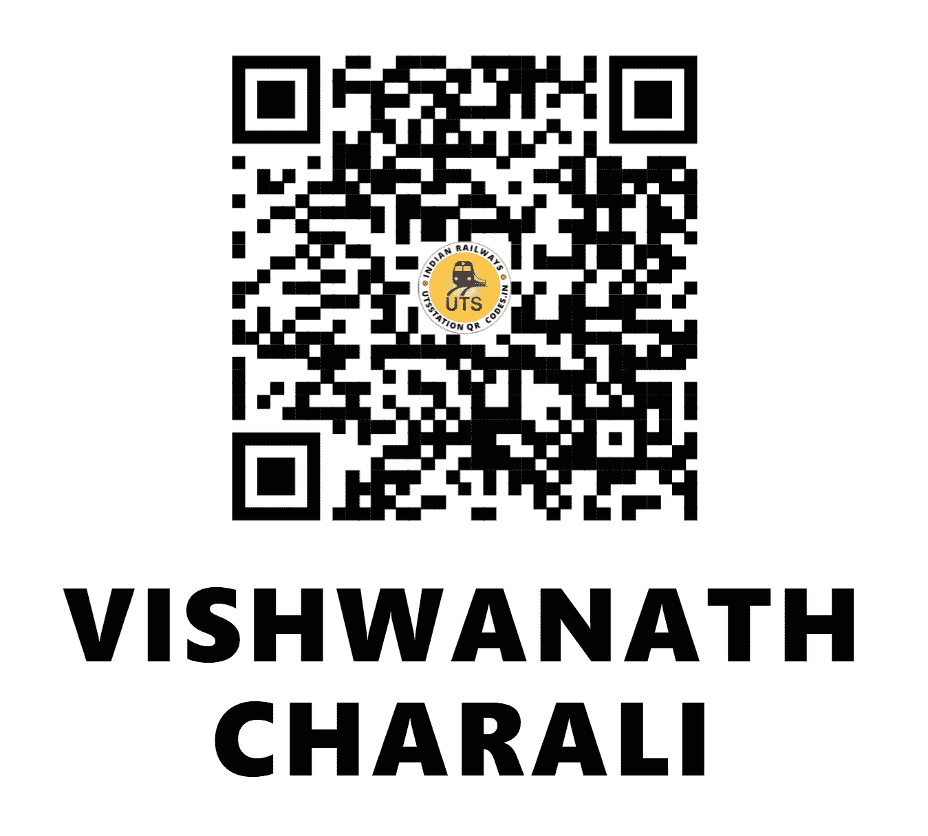 UTS QR Code for VISHWANATH CHARALI - VNE (NF - ASSAM)