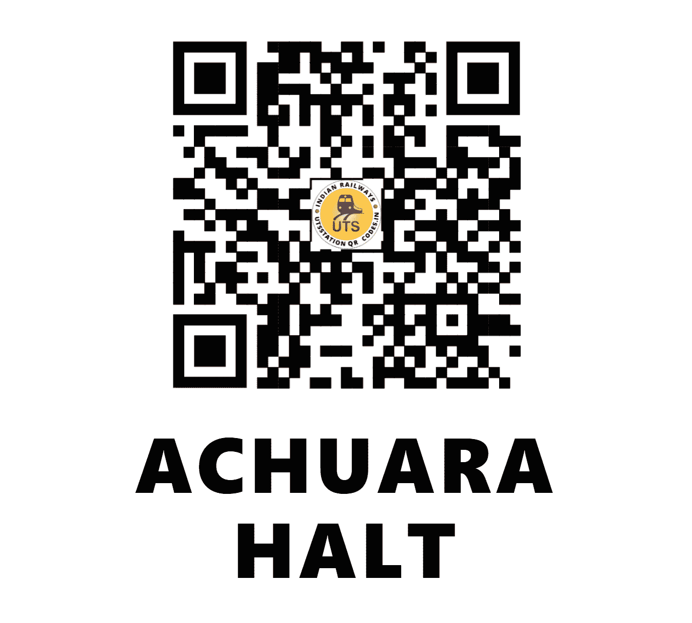 UTS QR Code for ACHUARA HALT - ACU (EC - BIHAR)