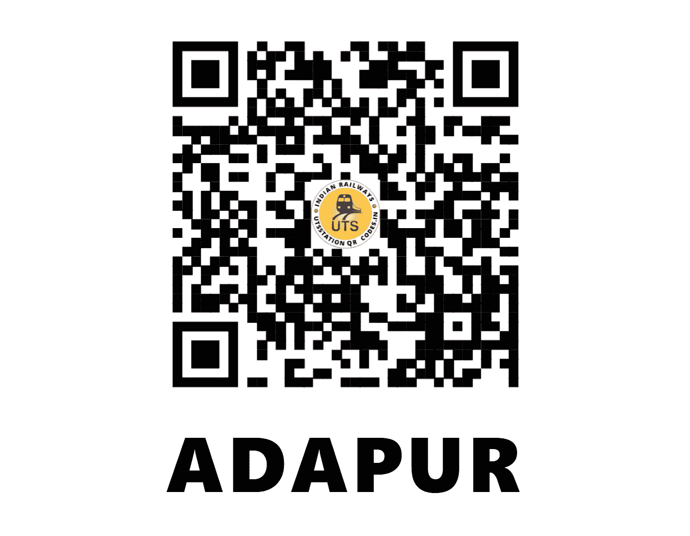 UTS QR Code for ADAPUR - ADX (EC - BIHAR)