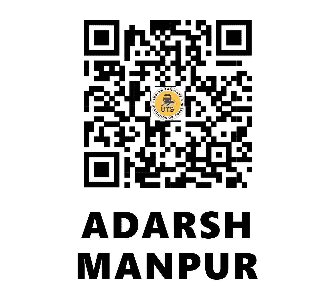 UTS QR Code for ADARSH MANPUR - AHMP (EC - BIHAR)