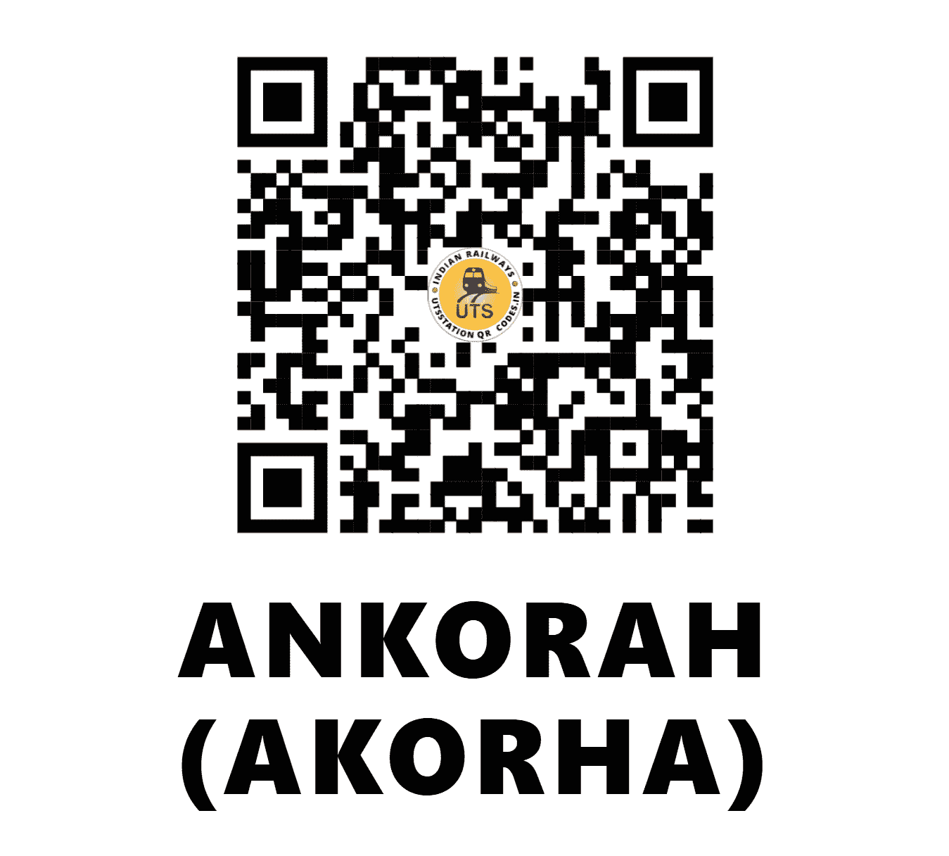 UTS QR Code for ANKORAH (AKORHA) - ANH (EC - BIHAR)